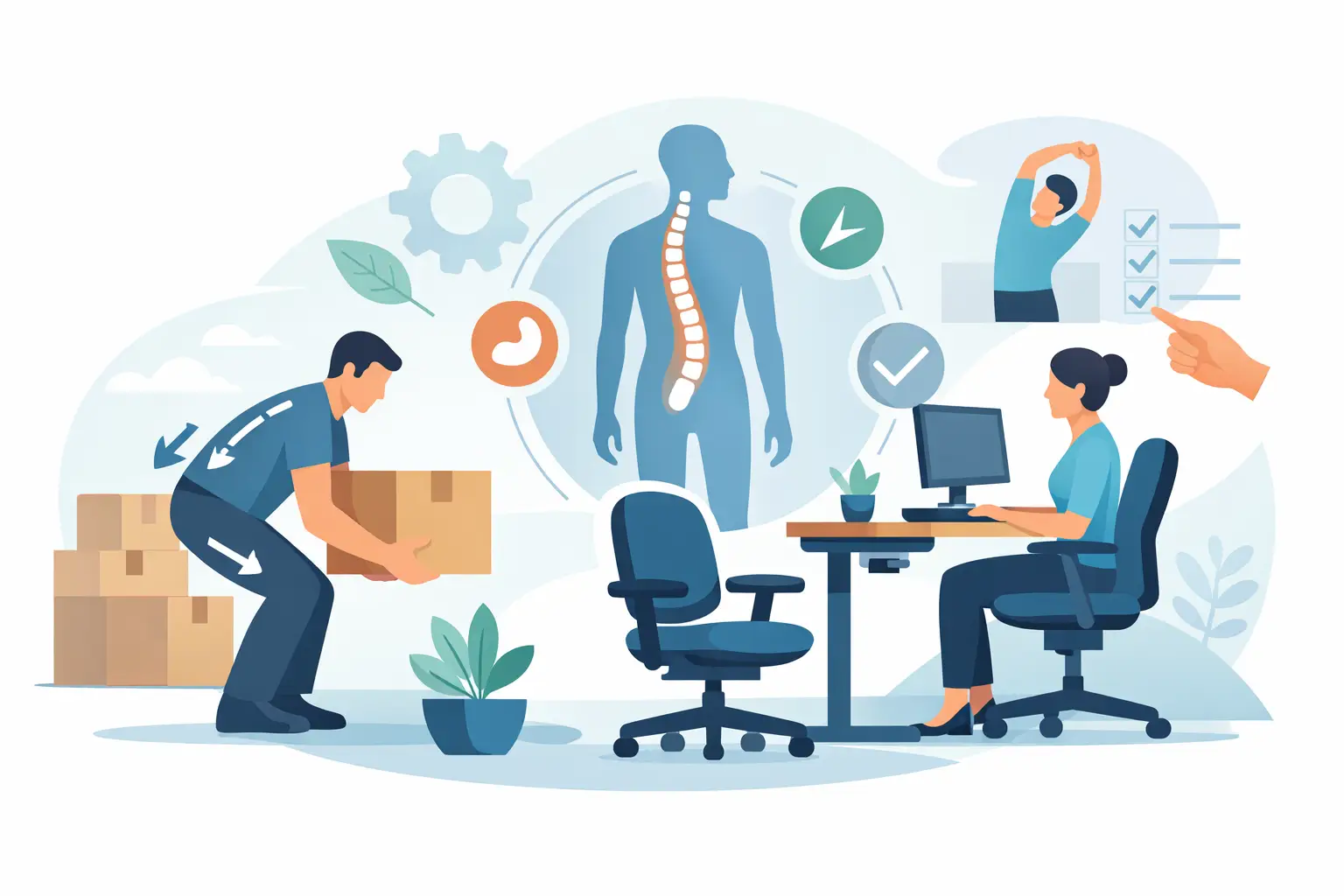 Hoe verminder je fysieke belasting op werk?