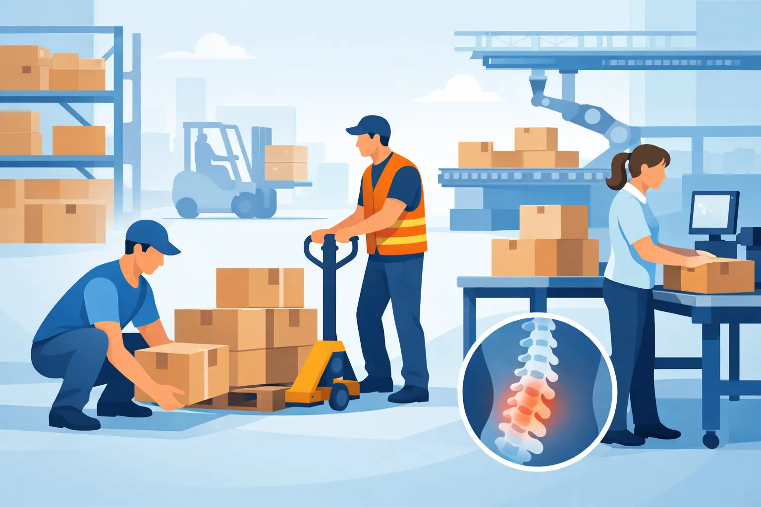 Rugbelasting voorkomen in logistiek op de werkvloer