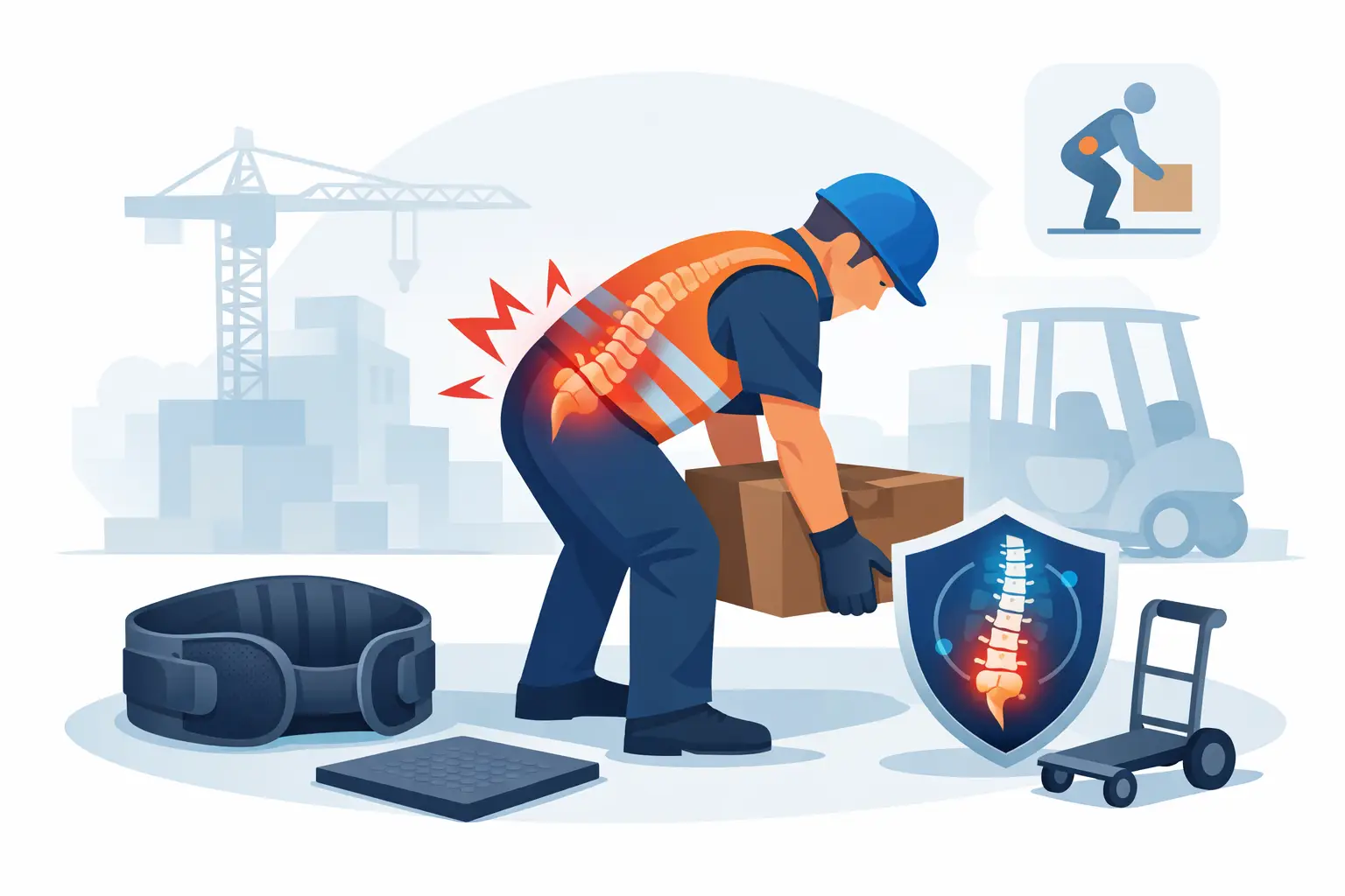 Rugbescherming bij zwaar werk: wat helpt echt?